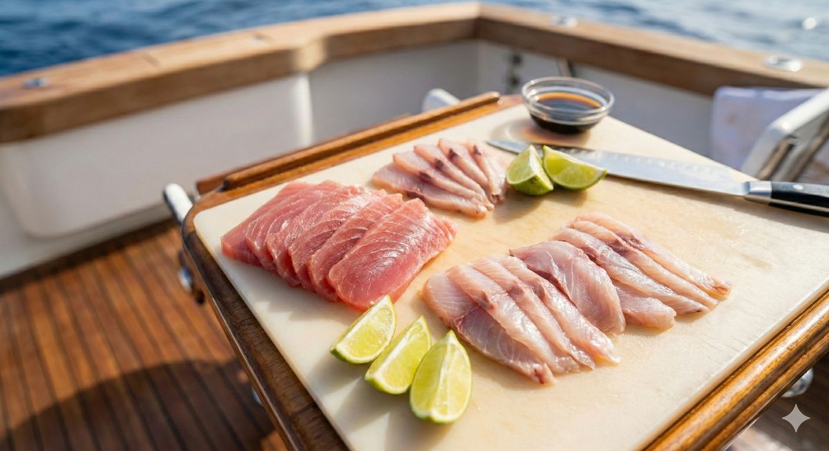 Pargo rojo recién pescado
